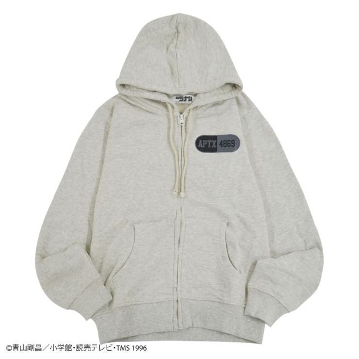 名探偵コナン 裏毛 ZIPパーカー フード付き プリント 小学館 S M L