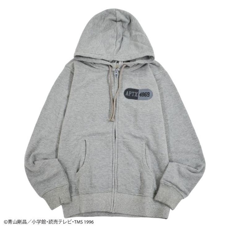 名探偵コナン 裏毛 ZIPパーカー フード付き プリント 小学館 S M L