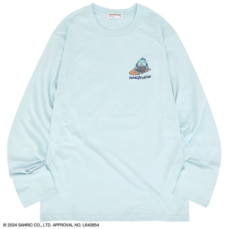 ハンギョドン Tシャツ 長袖 ロンT プリント 刺繍 サンリオ