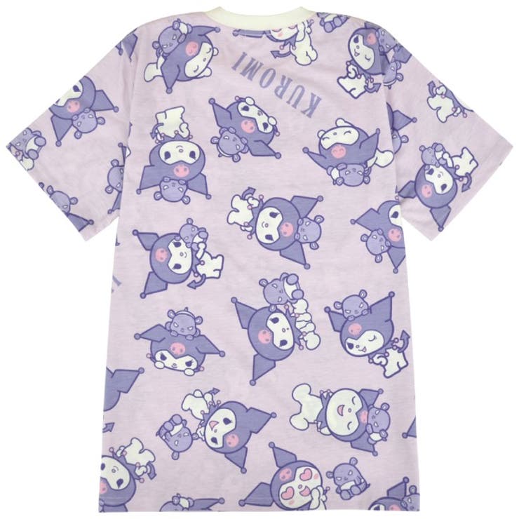クロミ Tシャツ 半袖 レディース 総柄 プリント サンリオ キャラクターズ | CharaBasket | 詳細画像2 