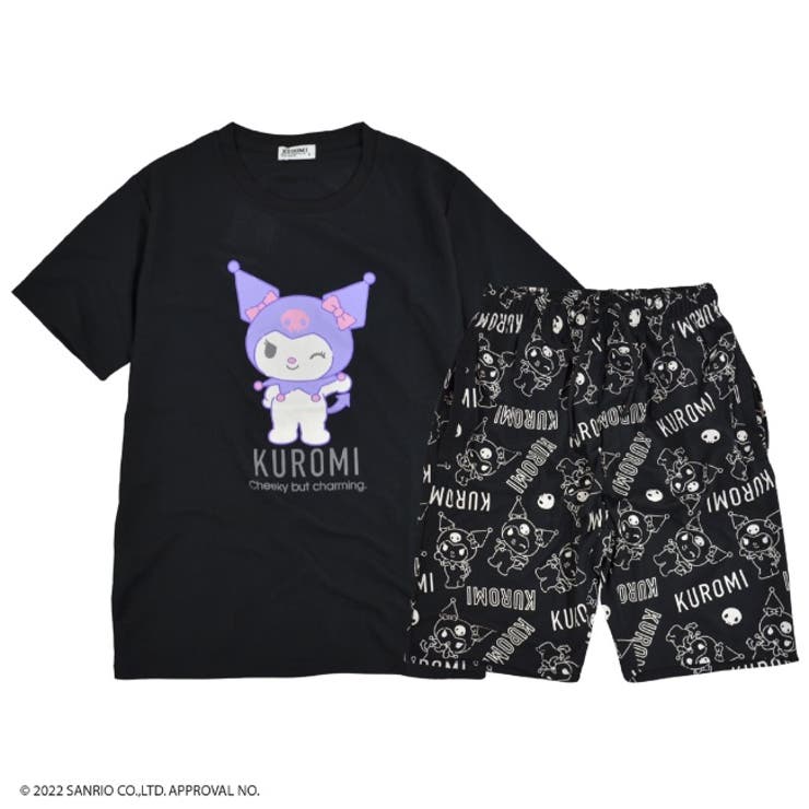 最高の サンリオ クロミ ドライ ワッフル Tシャツ ハーフパンツ セット ルームウェア・パジャマ