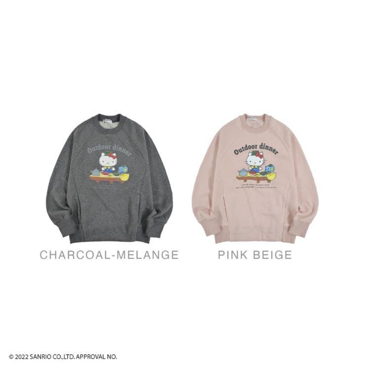 ハローキティ トレーナー 裏起毛 レディース S M L LL[品番