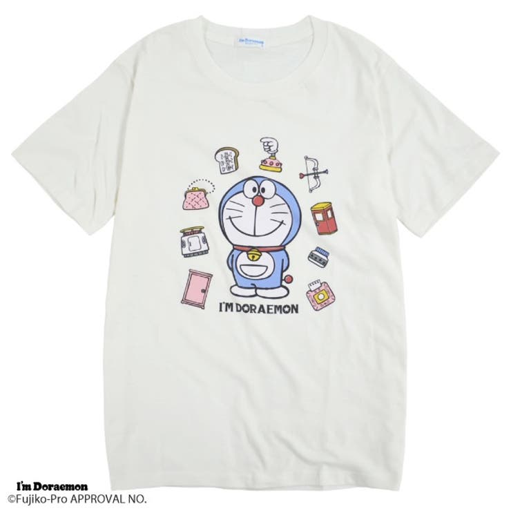 ドラえもん Tシャツ メンズ 半袖 プリント I'm Doraemon[品番