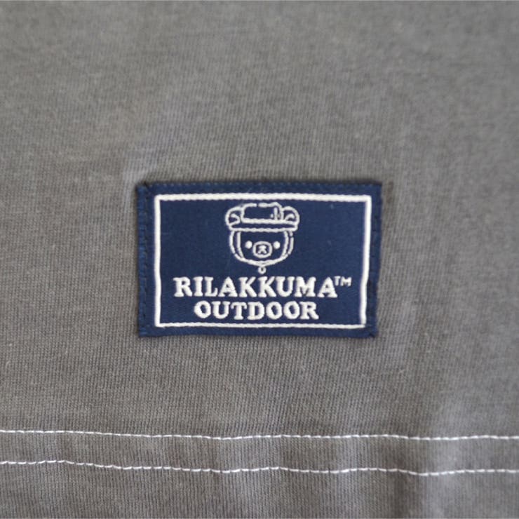 リラックマアウトドア 刺繍ポケット付オーバーサイズTシャツ 半袖 | CharaBasket | 詳細画像9 