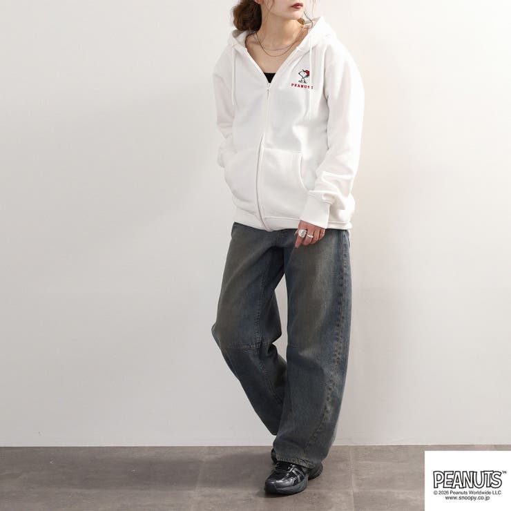 スヌーピー ジップ パーカー | CharaBasket | 詳細画像3 