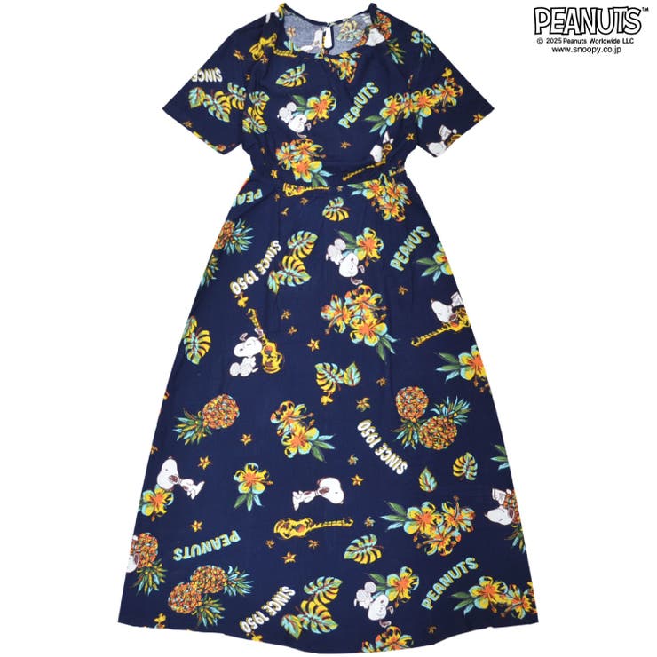 スヌーピー アロハワンピース ハイビスカス柄 | CharaBasket | 詳細画像4 