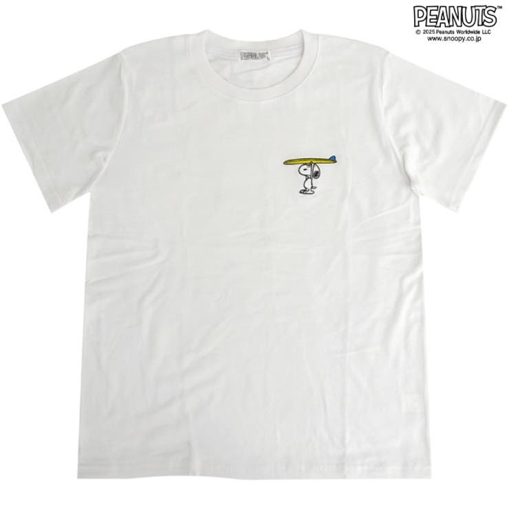 スヌーピー Tシャツ 半袖 刺繍 トップス 夏 SNOOPY PEANUTS | CharaBasket | 詳細画像2 
