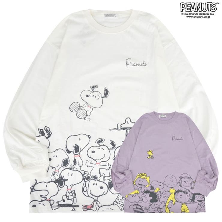 スヌーピー Tシャツ 長袖 | CharaBasket | 詳細画像1 