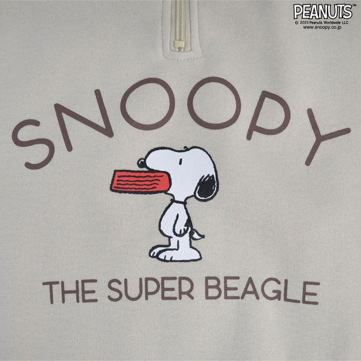 スヌーピー 裏起毛 ハーフジップ | CharaBasket | 詳細画像5 