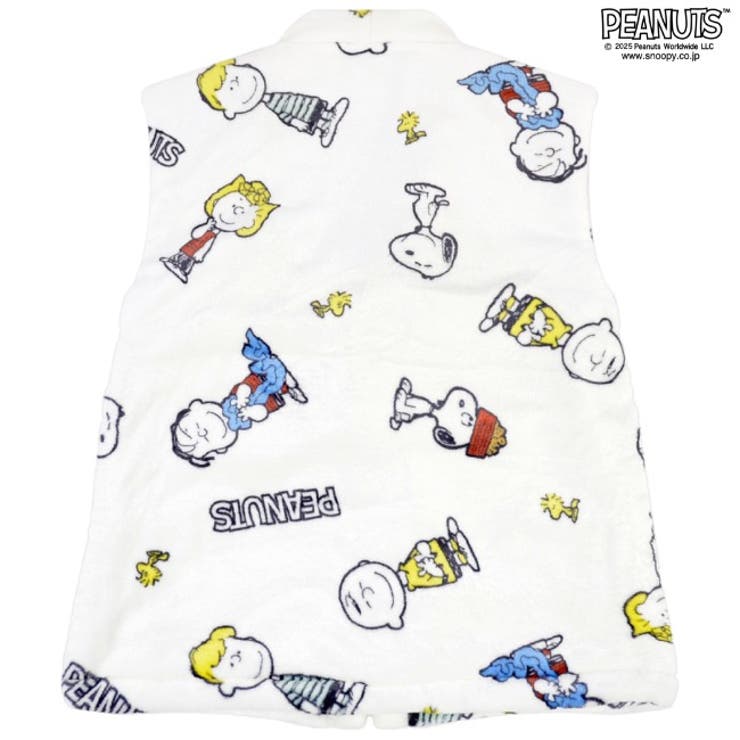 スヌーピー ベスト 半纏 ルームウェア 部屋着 防寒 ボア フリース | CharaBasket | 詳細画像5 