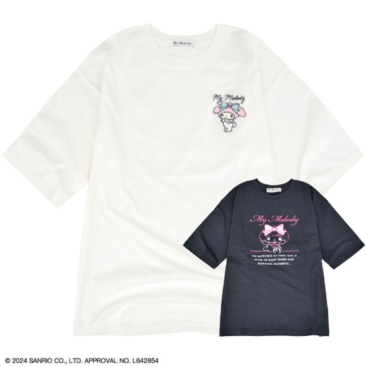 【人気急上昇】 マイメロディ 半袖[品番：YSDW0003012]｜CharaBasket Tシャツ 90（85～94cm）