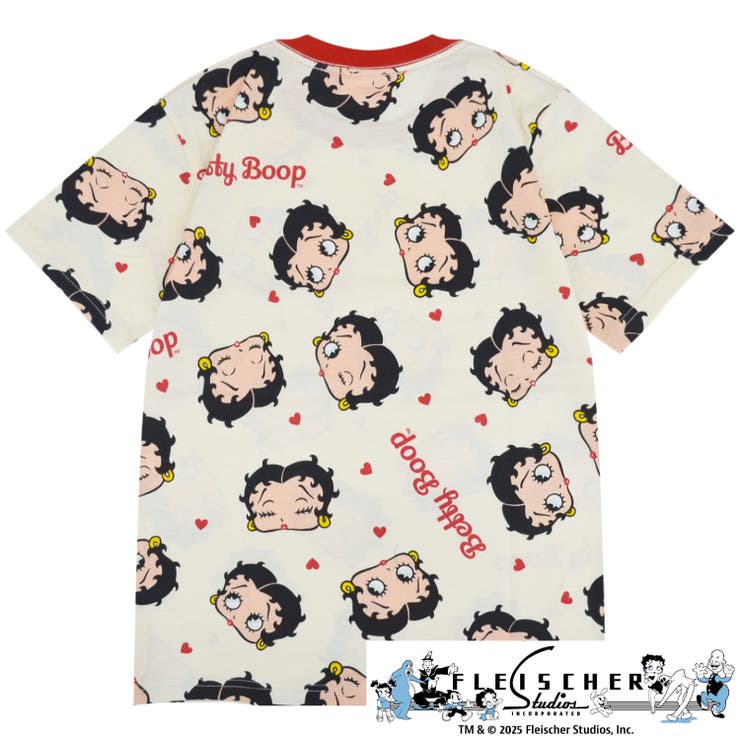 ベティー ブープ Tシャツ 半袖 総柄 プリント トップス メンズ レディース | CharaBasket | 詳細画像4 