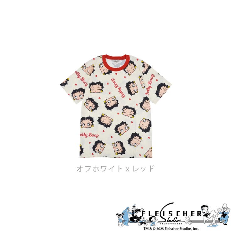 ベティー ブープ Tシャツ 半袖 総柄 プリント トップス メンズ レディース | CharaBasket | 詳細画像6 