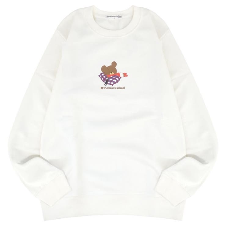 くまのがっこう トレーナー 裏起毛 長袖 レディース ジャッキー プリント | CharaBasket | 詳細画像2 