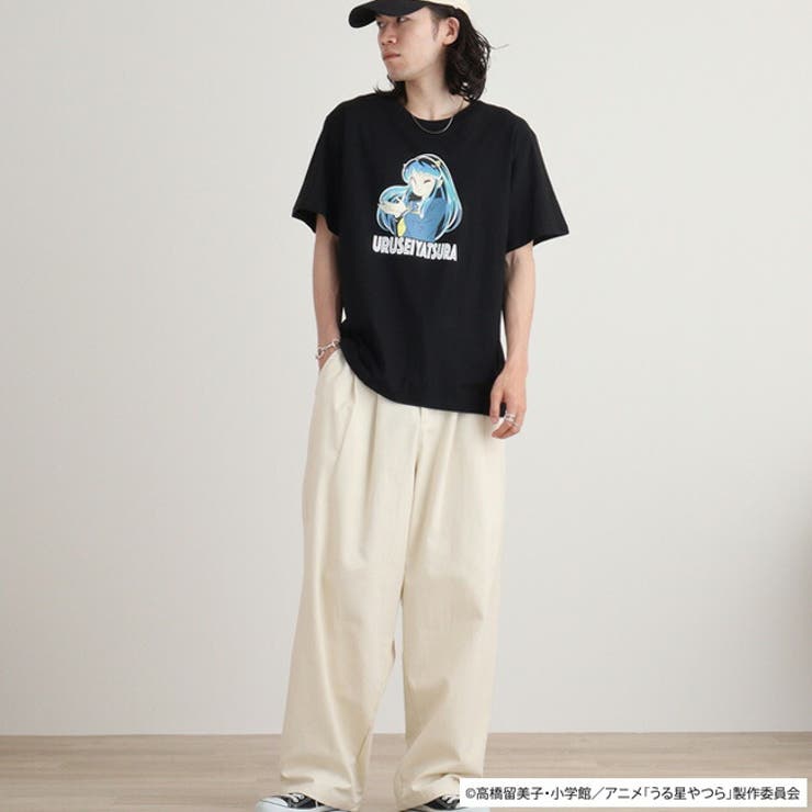 うる星やつら×atmos×GUACAMOLE　Tシャツオールインワン 新品 セール】うる星やつら 半袖 Tシャツ（Tシャツ/カットソー