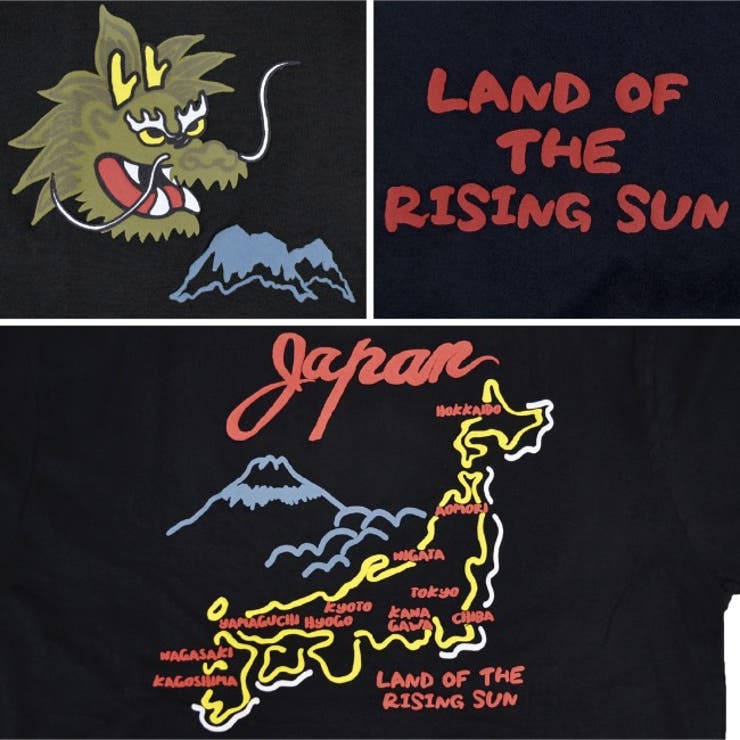 Tシャツ ビックシルエット 半袖 和柄 発泡 プリント トップス 和風 | CharaBasket | 詳細画像10 