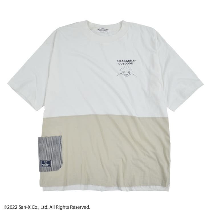 リラックマ アウトドア 半袖 Tシャツ サンエックス プリント[品番