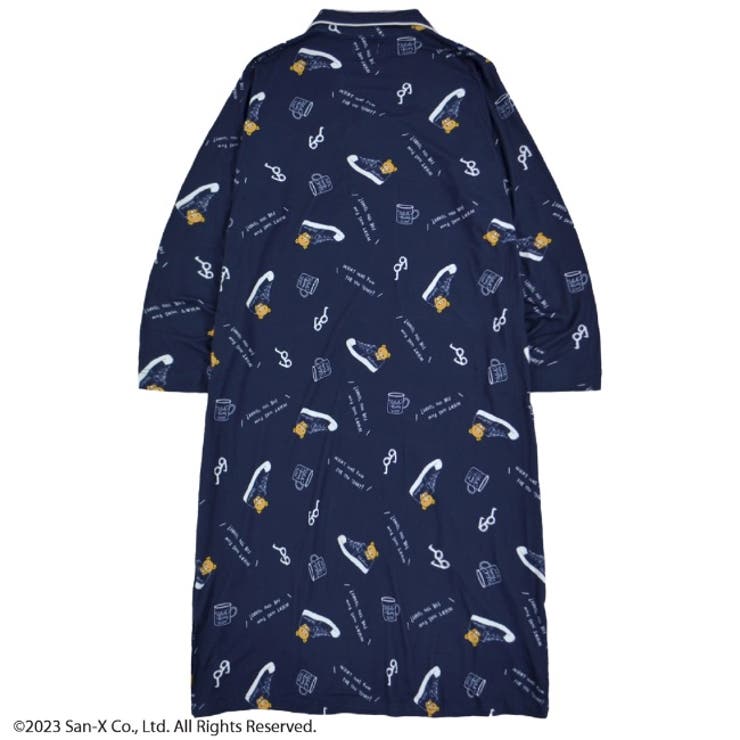 リラックマ サンエックス パジャマ ワンピース プリント San-X | CharaBasket | 詳細画像2 