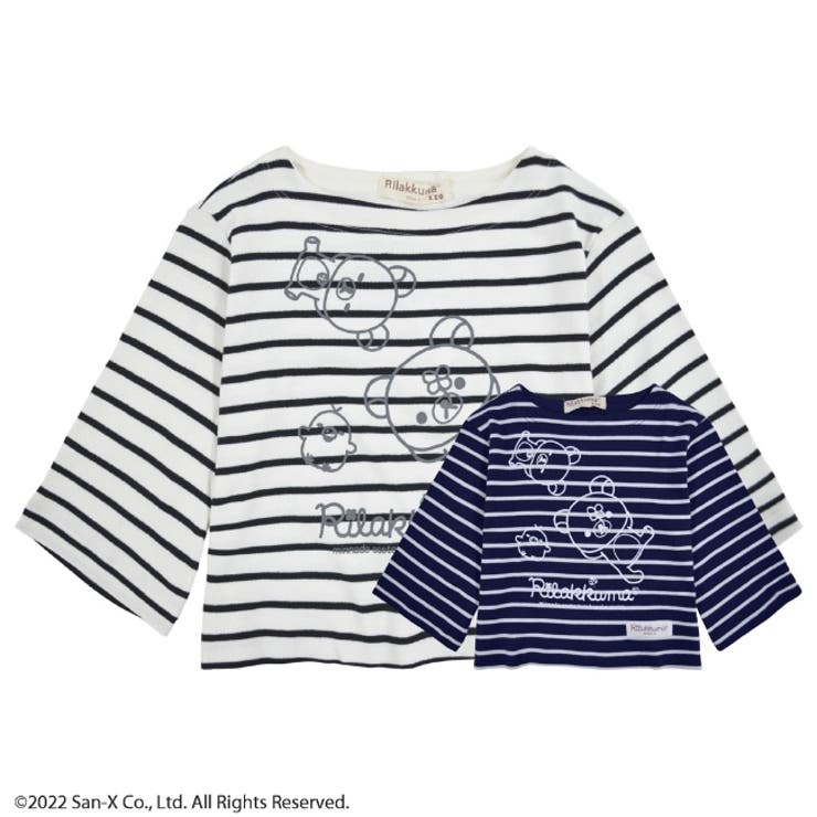 リラックマ サンエックス キッズ Tシャツ 七分袖 | CharaBasket【KIDS】 | 詳細画像1 