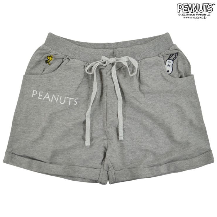 スヌーピー ショート パンツ ウッドストック 裏毛 刺繍 PEANUTS | CharaBasket | 詳細画像2 