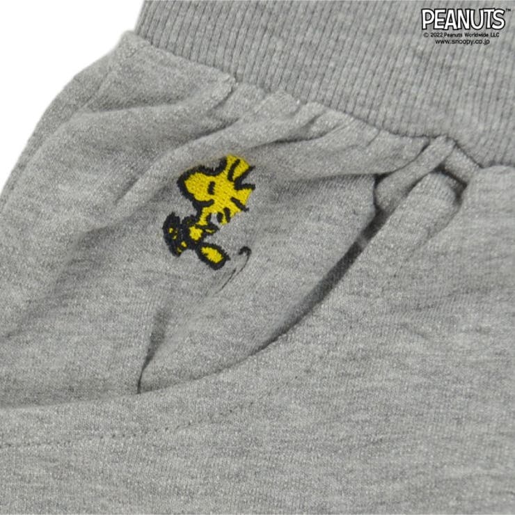 スヌーピー ショート パンツ ウッドストック 裏毛 刺繍 PEANUTS | CharaBasket | 詳細画像6 