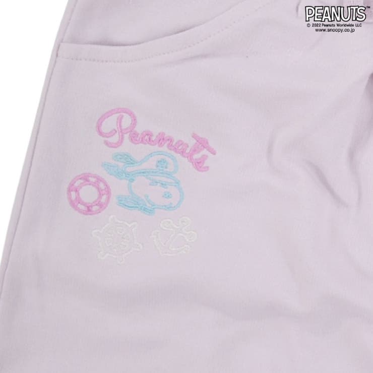 スヌーピー ショート パンツ ウッドストック 裏毛 刺繍 PEANUTS | CharaBasket | 詳細画像9 
