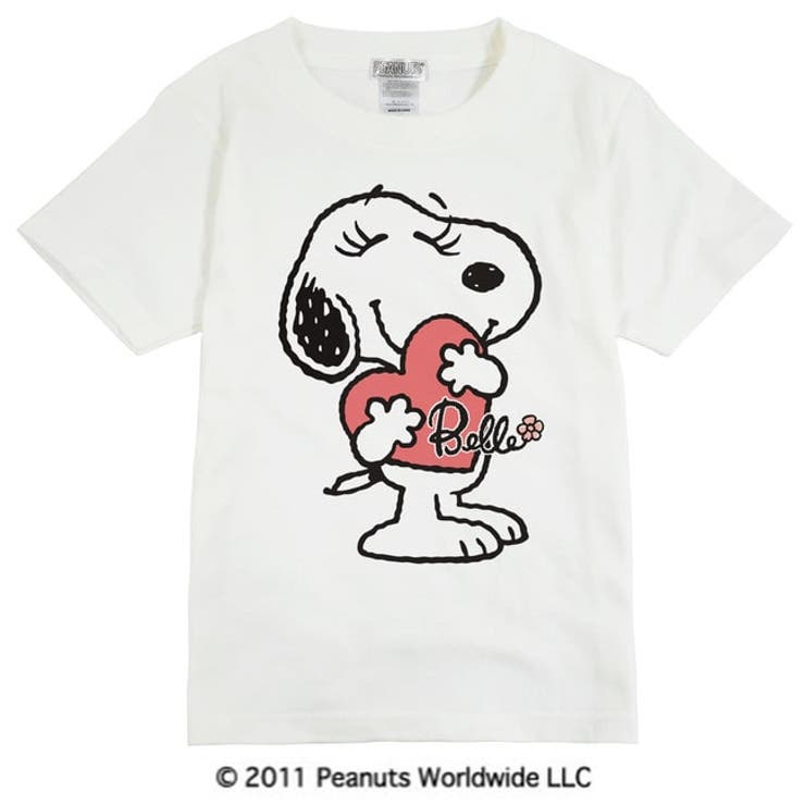 スヌーピー ベル 女の子 ハート 半袖Ｔシャツ キッズ 子供服 | CharaBasket【KIDS】 | 詳細画像1 