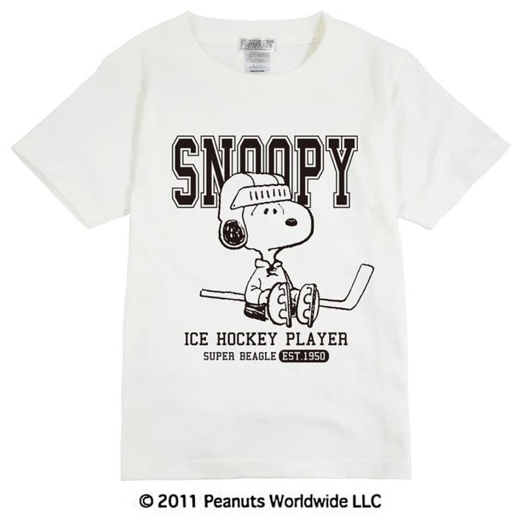 スヌーピー アイスホッケー スポーツ 半袖 Tシャツ キッズ 子供服 | CharaBasket【KIDS】 | 詳細画像1 