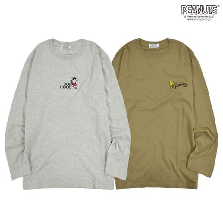 スヌーピー Tシャツ 長袖 刺繍 JOECOOL サングラス  ウッドストック[品番：YSDW0001033]｜CharaBasket（キャラバスケット）のレディースファッション通販｜SHOPLIST（ショップリスト）