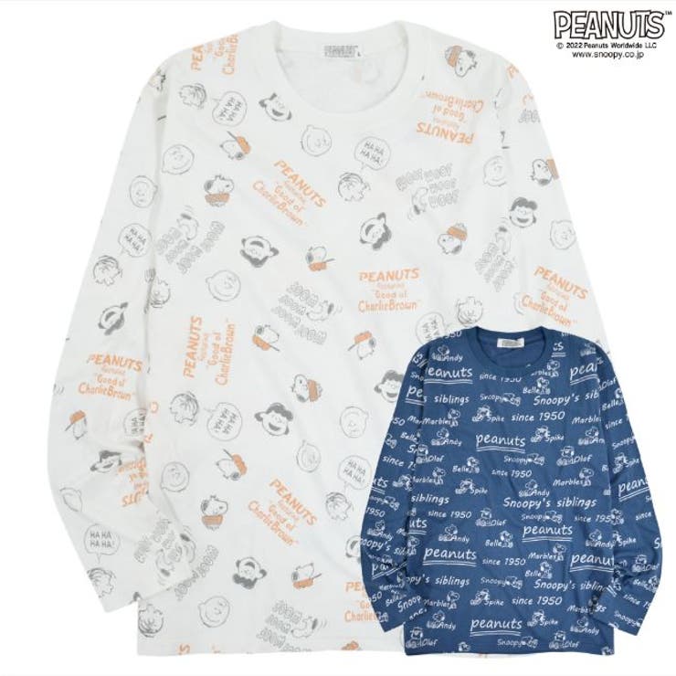 2024年最新海外 スヌーピー Tシャツ PEANUTS[品番：YSDW0001041 総柄 長袖 トップス