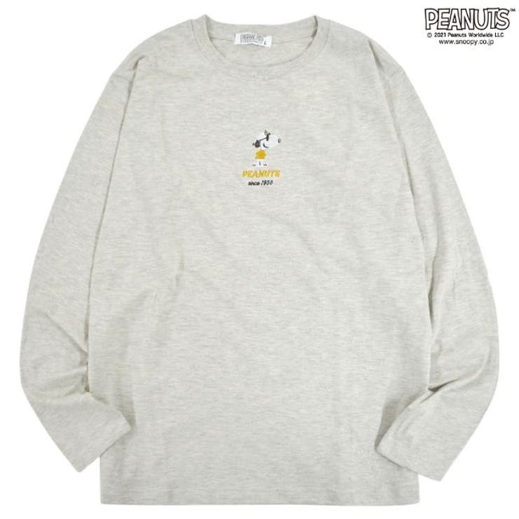 スヌーピー長袖刺繍ロングTシャツ[品番：YSDW0001043]｜CharaBasket 
