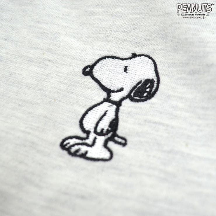 スヌーピー ジップパーカー PEANUTS フード付き 刺繍 長袖[品番