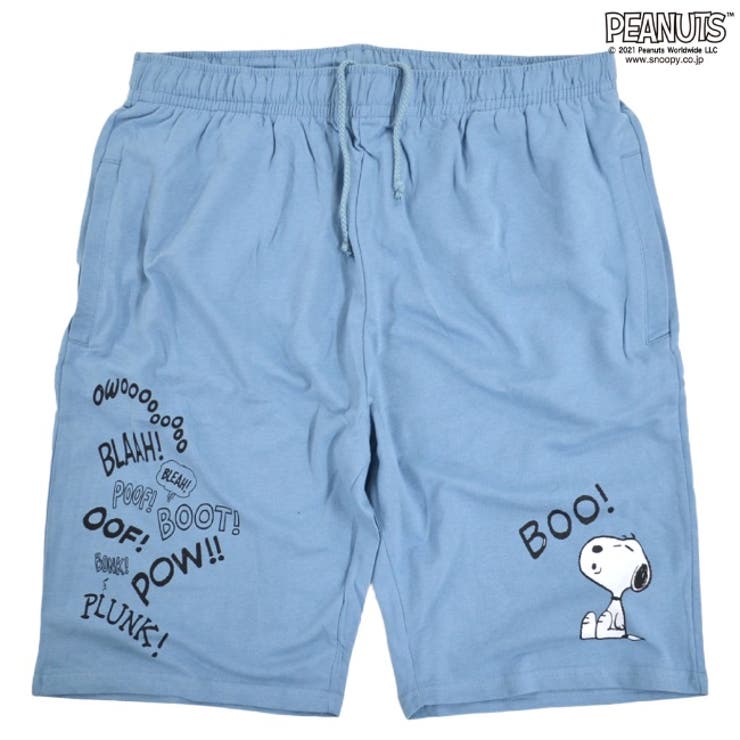 スヌーピー ミニ裏毛 ハーフパンツ PEANUTS コミック柄 プリント | CharaBasket【MEN】 | 詳細画像10 