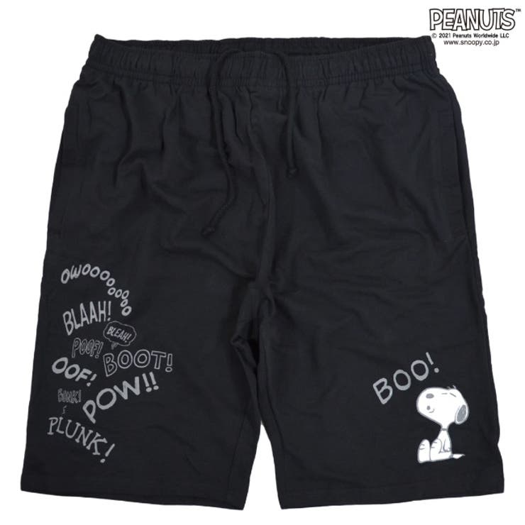 スヌーピー ミニ裏毛 ハーフパンツ PEANUTS コミック柄 プリント | CharaBasket【MEN】 | 詳細画像11 