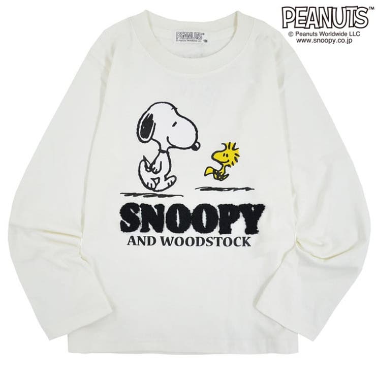 スヌーピー キッズ 子供 Tシャツ 長袖 サガラ 刺繍 KIDS | CharaBasket【KIDS】 | 詳細画像3 