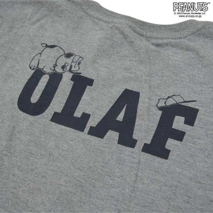 スヌーピー オラフ Tシャツ メンズ 七分袖 プリントビック PEANUT | CharaBasket | 詳細画像6 