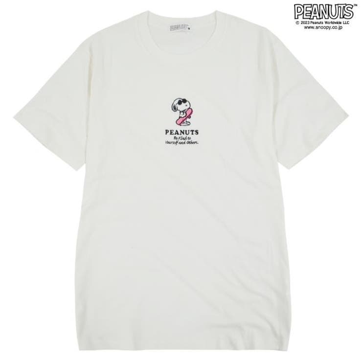 スヌーピーTシャツ半袖ワンポイント刺繍SNOOPYPEANUTS