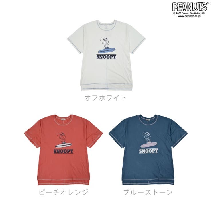 スヌーピー Tシャツ 半袖 サーフ 夏 プリント SNOOPY PEANUTS | CharaBasket | 詳細画像9 