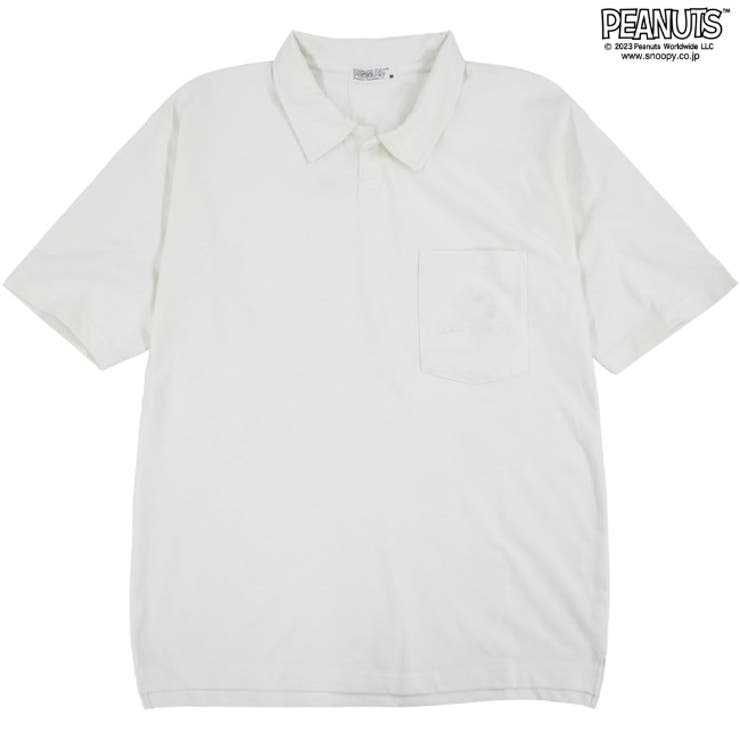 スヌーピー ポロシャツ シャツ 半袖  刺繍 SNOOPY PEANUTS | CharaBasket | 詳細画像7 