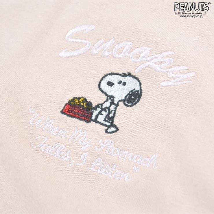 スヌーピー Tシャツ 長袖 刺繍 ピーナッツ SNOOPY PEANUTS | CharaBasket | 詳細画像5 