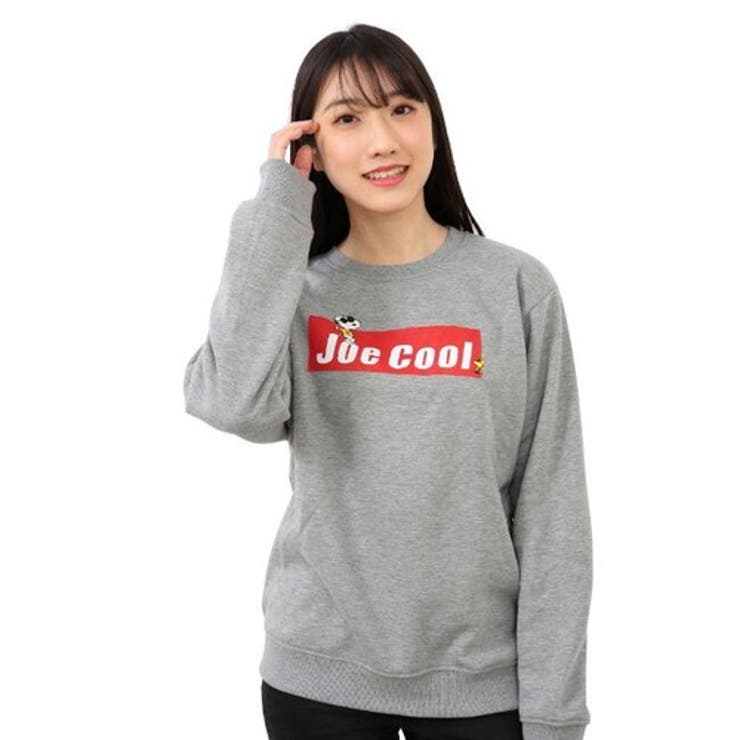 スヌーピー スウェット トレーナー 長袖 レディース チャコール ブラック | CharaBasket | 詳細画像7 