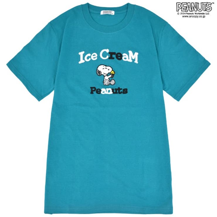 スヌーピー Tシャツ 半袖 刺繍 トップス SNOOPY PEANUTS | CharaBasket | 詳細画像6 