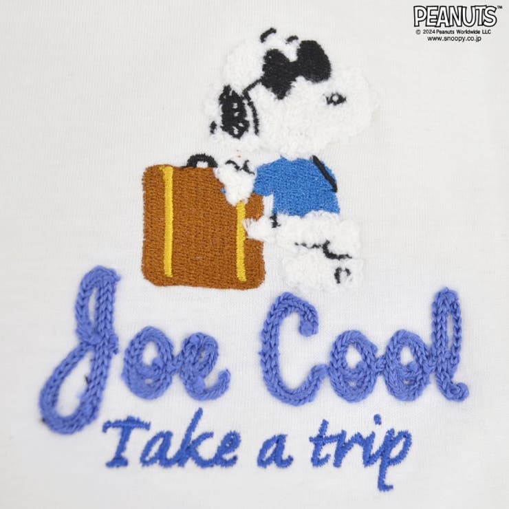 スヌーピー Tシャツ 半袖 刺繍 ジョークール SNOOPY PEANUTS | CharaBasket | 詳細画像8 