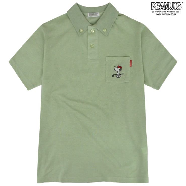 ラコステ　ピーナッツ コラボ ゴルフ　ポロシャツ　チャーリーブラウン　紺 ラコステ ピーナッツ コラボ ゴルフ ポロシャツ チャーリー