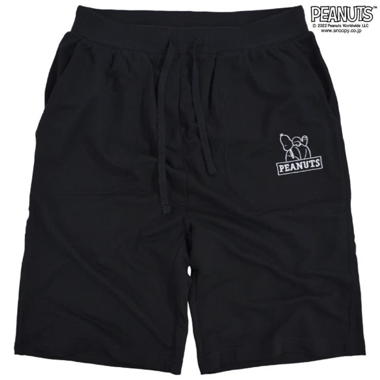 スヌーピー ハーフ パンツ スウェット メンズ 裏毛 刺繍 PEANUTS | CharaBasket【MEN】 | 詳細画像4 
