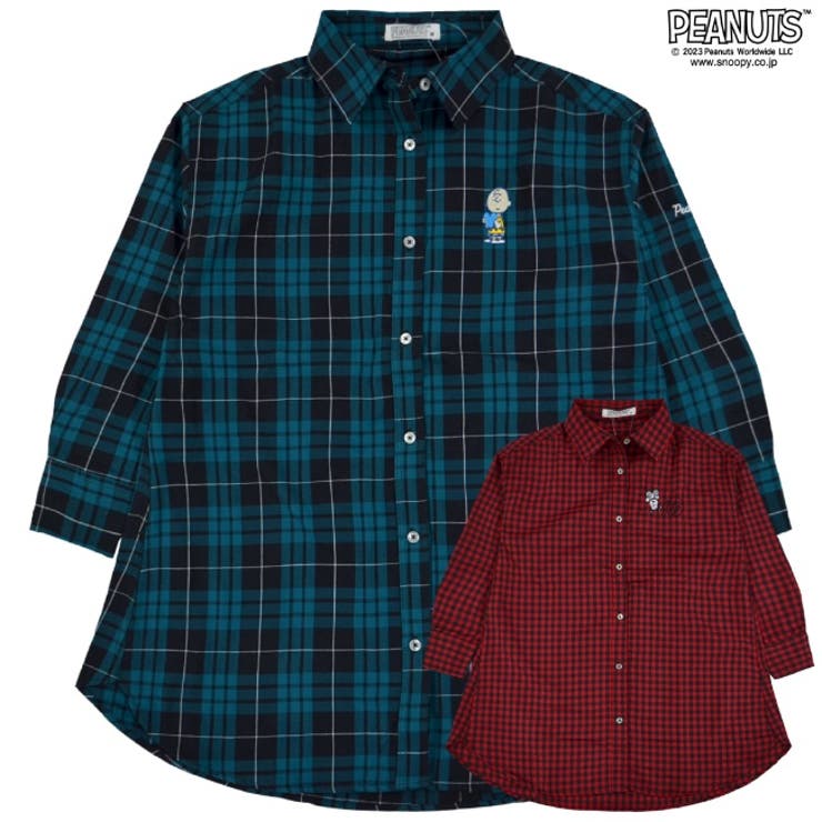 スヌーピー チャーリーブラウン ネルチェック | CharaBasket | 詳細画像1 