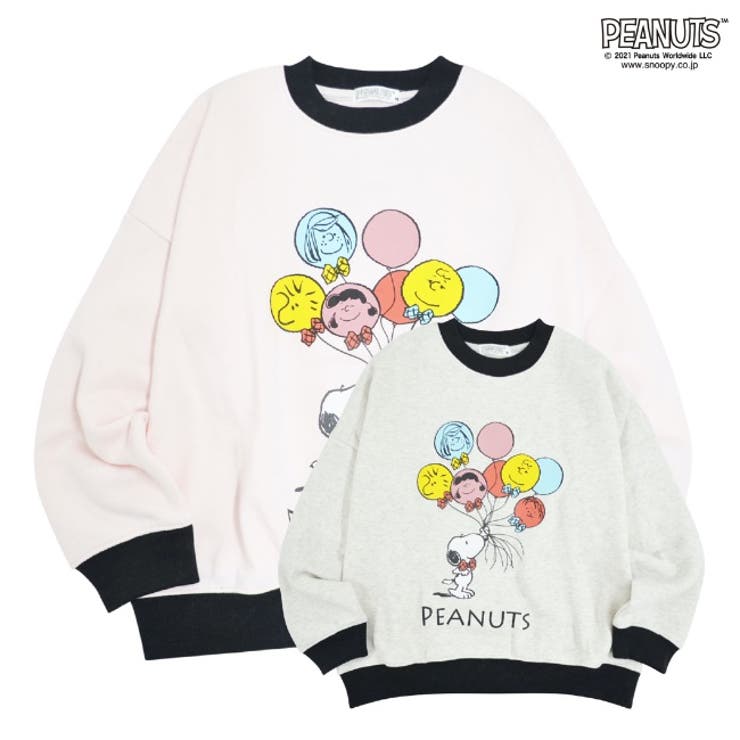 スヌーピー トレーナー レディース 春 秋 冬 ハイネック 切替リブ 起毛 品番 Ysdw Charabasket キャラバスケット の レディースファッション通販 Shoplist ショップリスト