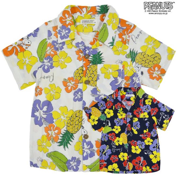 スヌーピー アロハ シャツ | CharaBasket【KIDS】 | 詳細画像1 