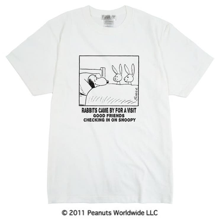 ヴィンテージ スヌーピー 仲間 うさぎ 半袖Tシャツ メンズ | CharaBasket【MEN】 | 詳細画像1 