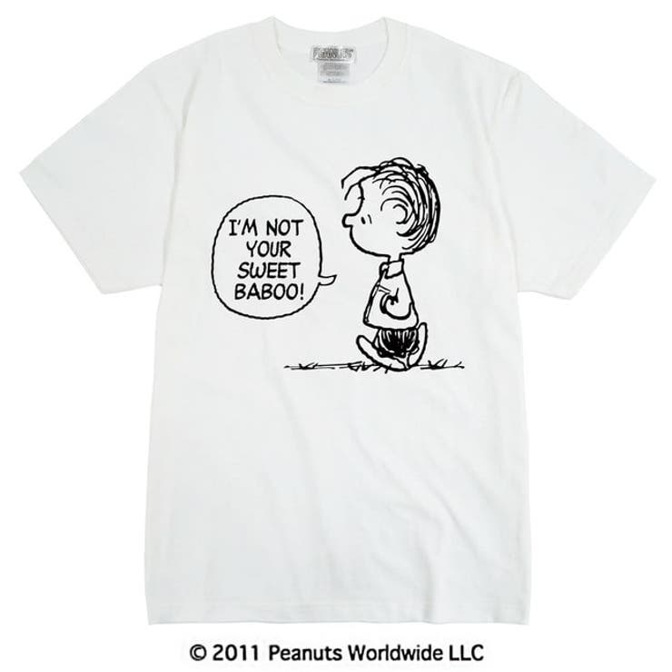 ヴィンテージ アート スヌーピー  PEANUTS ライナス  半袖 Tシャツ | CharaBasket【MEN】 | 詳細画像1 